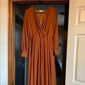 Baltic Born Terracotta Long Sleeve Dress